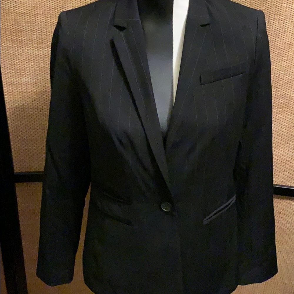 Black striped jacket